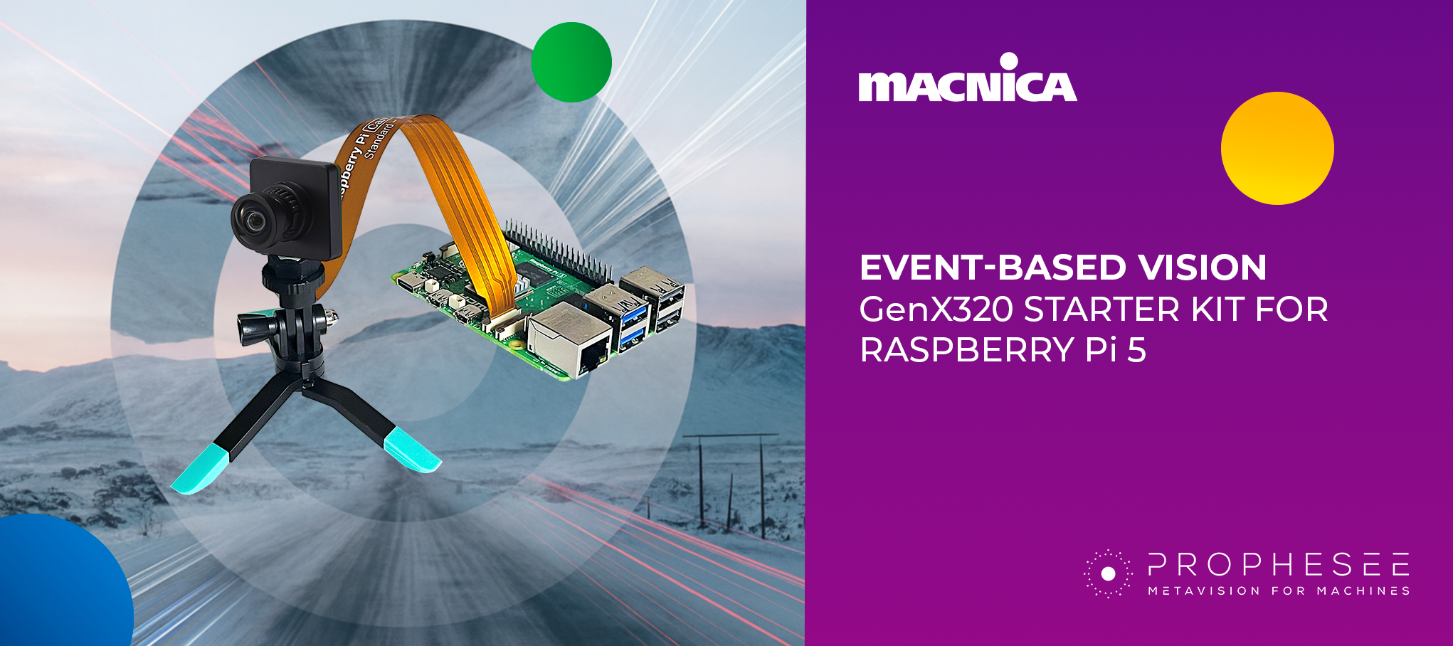 Event-based vision: GenX320 Starter Kit for Raspberry Pi 5