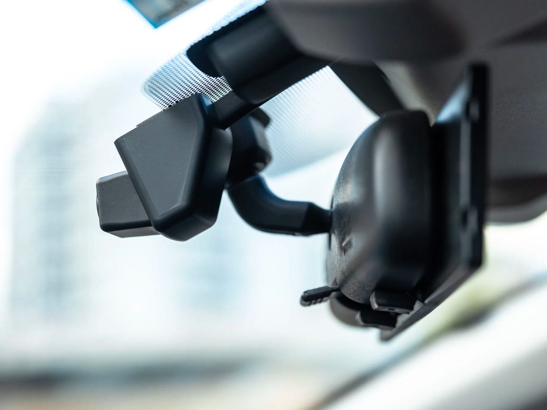 Dashcam Dashcam on a car windshield