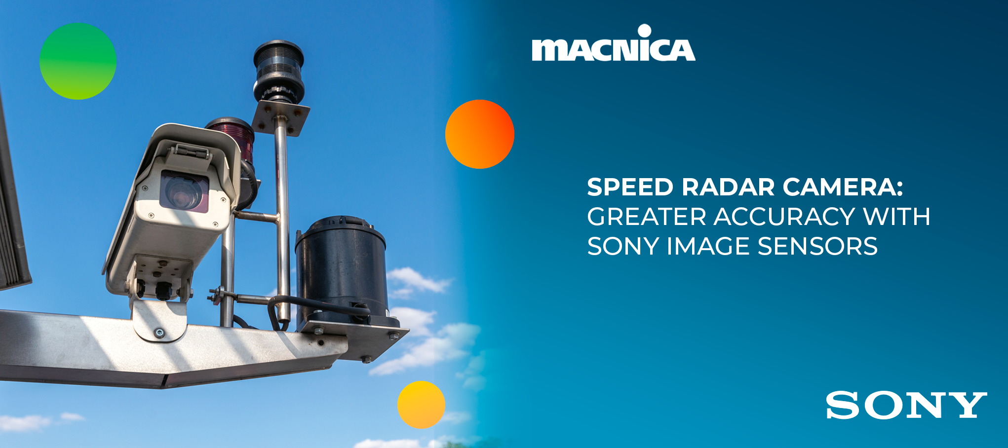 Speed radar camera: greater accuracy with Sony image sensors