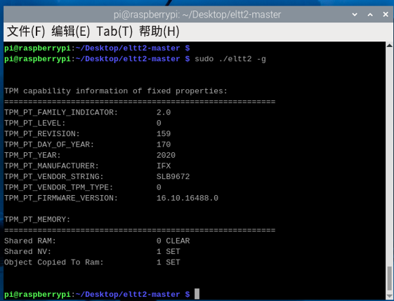 图6 TPM 硬件属性输出