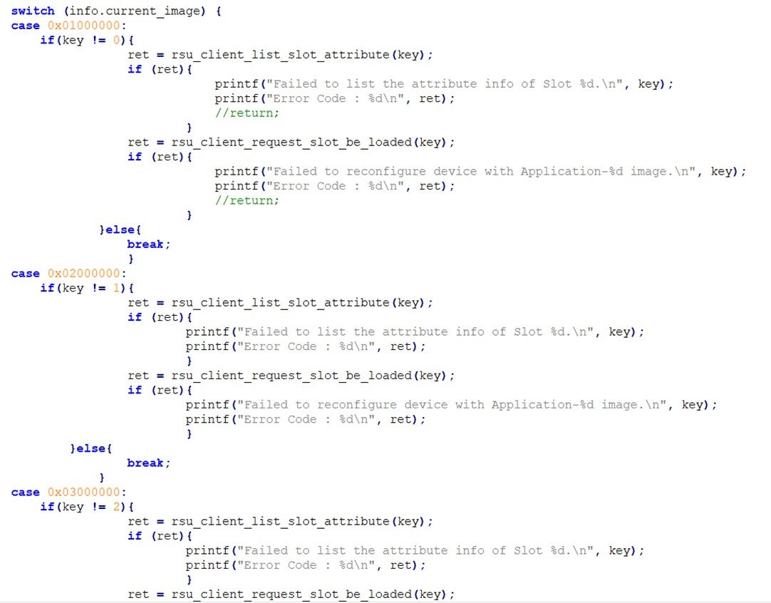 图20 切换镜像操作