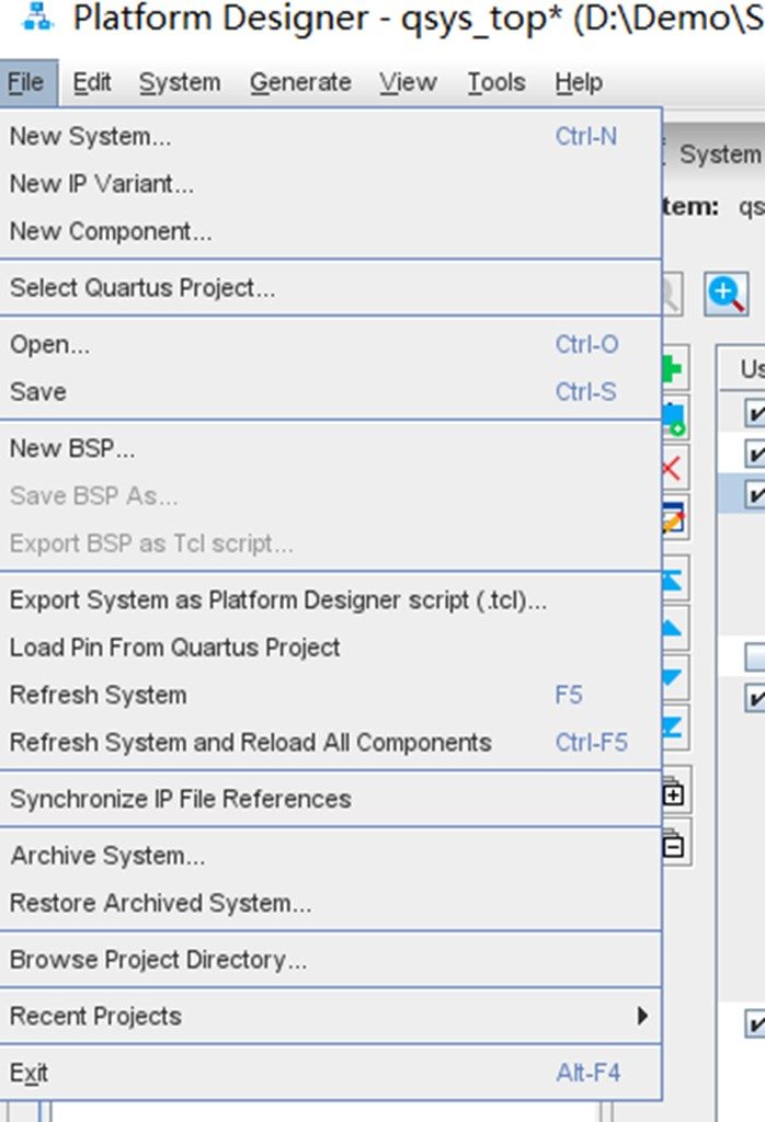 图9 创建 BSP (board support package) 项目