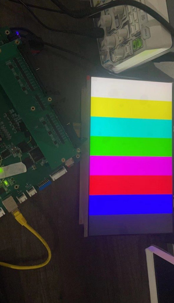 图10 屏幕点亮效果示意图