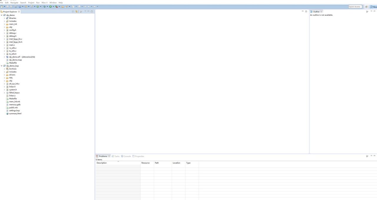 图5 工程导入完成后的 Eclipse 工程列表视图