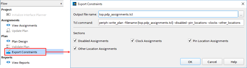 图12 Export Constraints