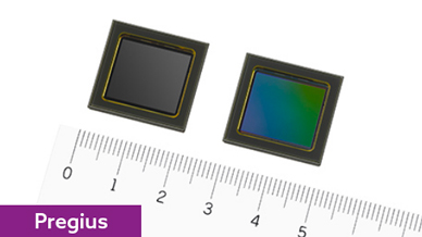 Sony Pregius image sensor with ruler