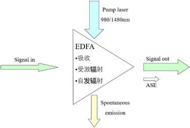 图2 EDFA 基本原理图