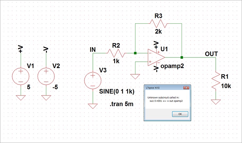 图5 反相放大器 （增益=2） 原理图.jpg